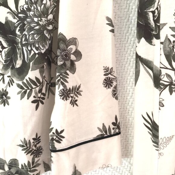 NWT Johnny Was Pajamas set women's M black/beige modal cotton soft luxury gift - Picture 5 of 9